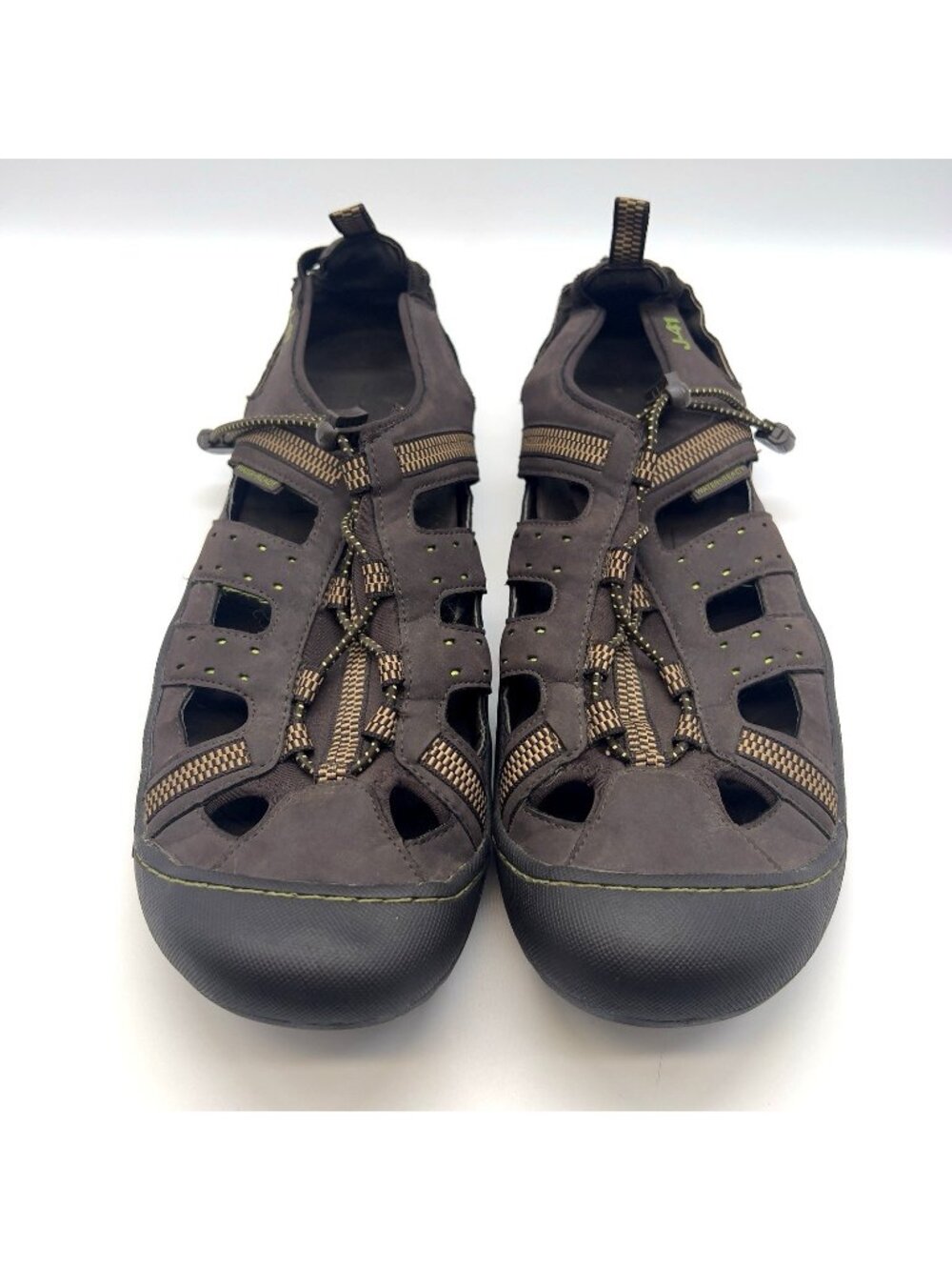 J 41 Jeep Adventure On Groove II Athletic Water Sandal Shoes Brown Mens Shoe 10M